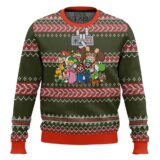 Hooktab Nintendo Characters Ugly Christmas Sweater