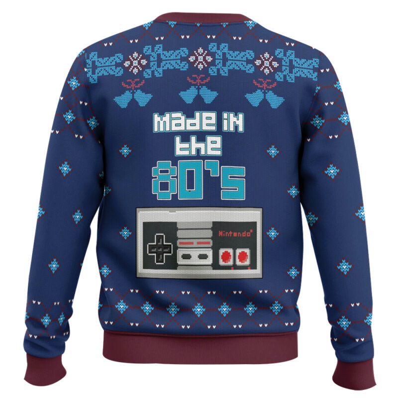 Hooktab Nintendo Made In The 80s Ugly Christmas Sweater Hooktab Nintendo Made In The 80s Ugly Christmas Sweater