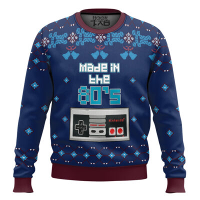 Hooktab Nintendo Made In The 80s Ugly Christmas Sweater