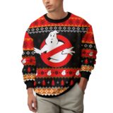 Hooktab No Ghost Ghostbusters Ugly Christmas Sweater