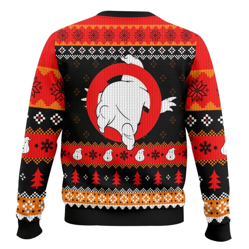 Hooktab No Ghost Ghostbusters Ugly Christmas Sweater Hooktab No Ghost Ghostbusters Ugly Christmas Sweater