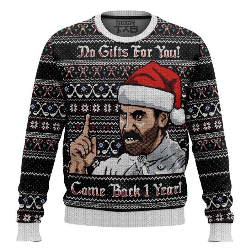 Hooktab No Gifts For You Burt Reynolds Ugly Christmas Sweater