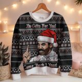 Hooktab No Gifts For You Burt Reynolds Ugly Christmas Sweater