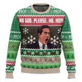 Hooktab No God Please No! Michael Scott The Office Ugly Christmas Sweater