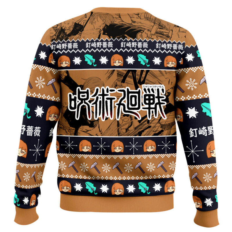 Hooktab Nobara Kugisaki Jujutsu Kaisen Ugly Sweater Hooktab Nobara Kugisaki Jujutsu Kaisen Ugly Sweater