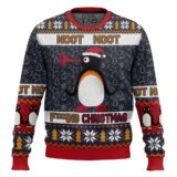 Hooktab Noot Noot Fxxxing Christmas Pingu Ugly Christmas Sweater