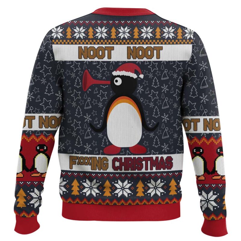 Hooktab Noot Noot Fxxxing Christmas Pingu Ugly Christmas Sweater Hooktab Noot Noot Fxxxing Christmas Pingu Ugly Christmas Sweater