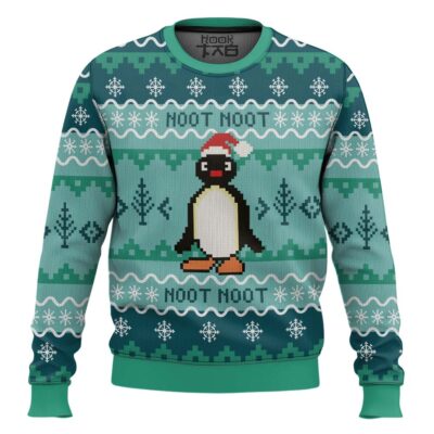 Hooktab Noot Noot Pingu Ugly Christmas Sweater