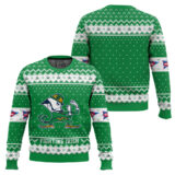 Hooktab Notre Dame Fighting Irish - Custom Name And Number Ugly Christmas Sweater
