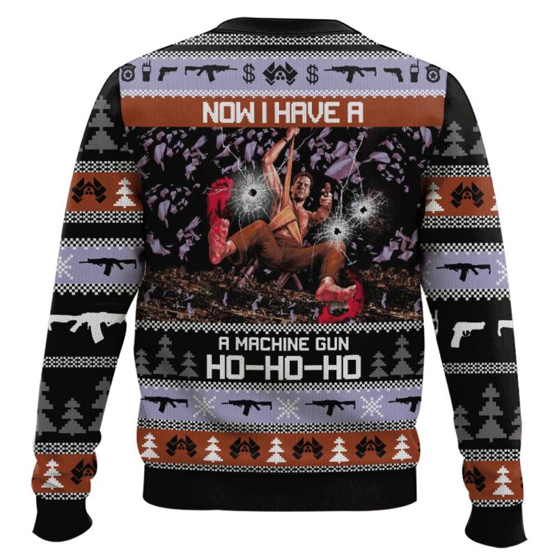 Hooktab Now I Have A Machine Gun Ho-Ho-Ho Die Hard Ugly Christmas Sweater Hooktab Now I Have A Machine Gun Ho-Ho-Ho Die Hard Ugly Christmas Sweater