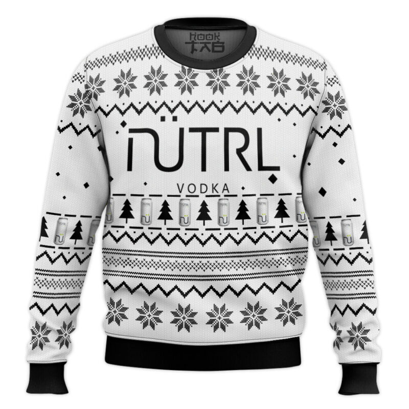 Hooktab Nutrl Vodka Soda Ugly Christmas Sweater