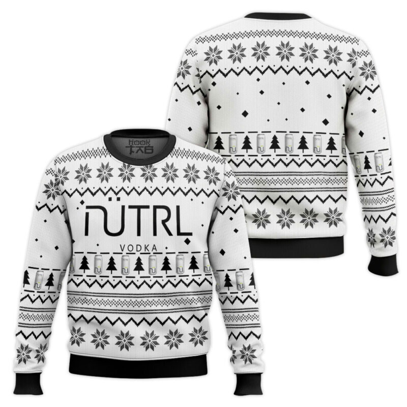 Hooktab Nutrl Vodka Soda Ugly Christmas Sweater Hooktab Nutrl Vodka Soda Ugly Christmas Sweater