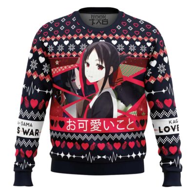 Hooktab O Kawaii Koto Kaguya-sama: Love Is War Ugly Christmas Sweater