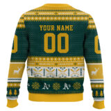Hooktab Oakland Athletics - Custom Name And Number Ugly Sweater