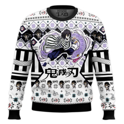 Hooktab Obanai Iguro Ugly Christmas Sweater
