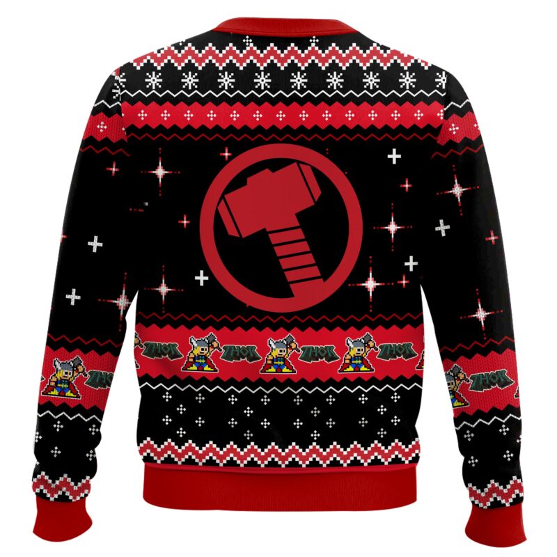 Hooktab Odinson Thor Marvel Ugly Christmas Sweater Hooktab Odinson Thor Marvel Ugly Christmas Sweater