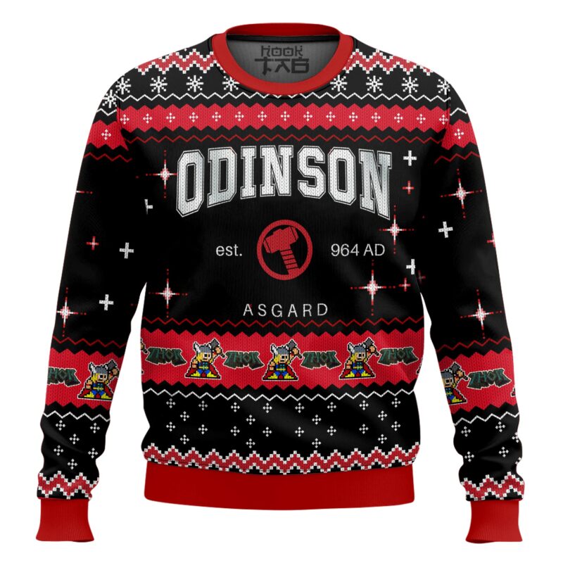 Hooktab Odinson Thor Marvel Ugly Christmas Sweater