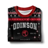 Hooktab Odinson Thor Marvel Ugly Christmas Sweater