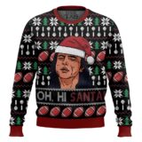 Hooktab Oh, Hi Santa The Room Ugly Christmas Sweater