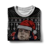Hooktab Oh Hi, Santa Tommy Wiseau Ugly Christmas Sweater