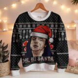Hooktab Oh Hi, Santa Tommy Wiseau Ugly Christmas Sweater
