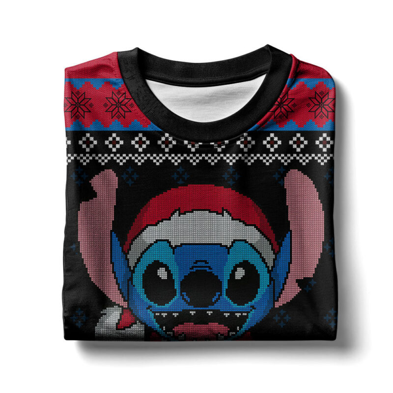 Hooktab Ohana Christmas Lilo And Stitch Ugly Christmas Sweater Hooktab Ohana Christmas Lilo And Stitch Ugly Christmas Sweater