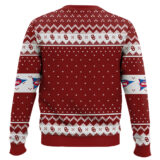 Hooktab Oklahoma Sooners - Custom Name And Number Ugly Christmas Sweater