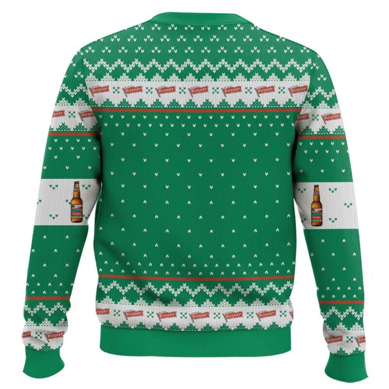 Hooktab Old Style Pilsner Ugly Christmas Sweater Hooktab Old Style Pilsner Ugly Christmas Sweater