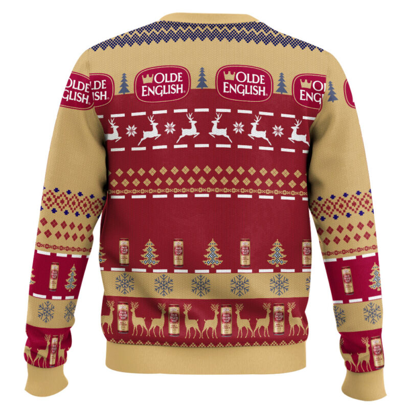 Hooktab Olde English 800 Malt Liquor Ugly Christmas Sweater Hooktab Olde English 800 Malt Liquor Ugly Christmas Sweater