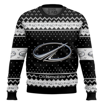 Hooktab Oldsmobile Ugly Christmas Sweater