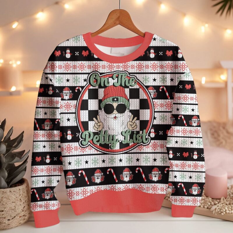 Hooktab On The Santa Petty List Ugly Christmas Sweater Hooktab On The Santa Petty List Ugly Christmas Sweater