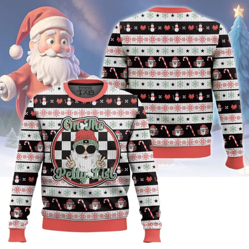 Hooktab On The Santa Petty List Ugly Christmas Sweater Hooktab On The Santa Petty List Ugly Christmas Sweater