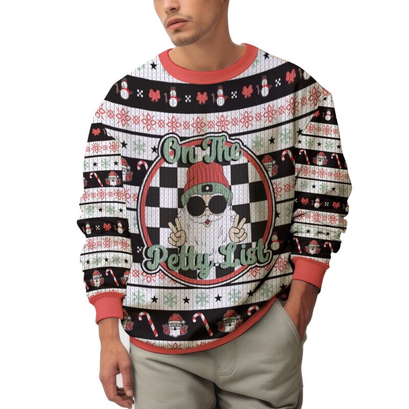 Hooktab On The Santa Petty List Ugly Christmas Sweater Hooktab On The Santa Petty List Ugly Christmas Sweater