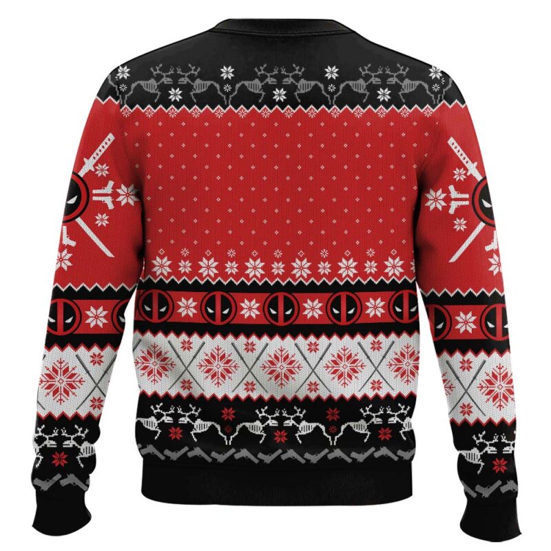 Hooktab Once Upon A Deadpool Ugly Christmas Sweater Hooktab Once Upon A Deadpool Ugly Christmas Sweater