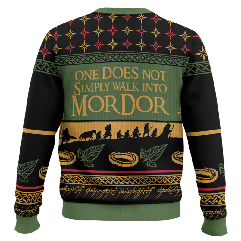 Hooktab One Does Not Simply Walk Into Mordor The Lord Of The Rings Ugly Christmas Sweater Hooktab One Does Not Simply Walk Into Mordor The Lord Of The Rings Ugly Christmas Sweater