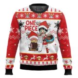 Hooktab One Piece Santa Ugly Christmas Sweater