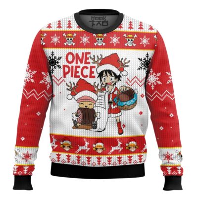Hooktab One Piece Santa Ugly Christmas Sweater