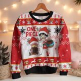 Hooktab One Piece Santa Ugly Christmas Sweater