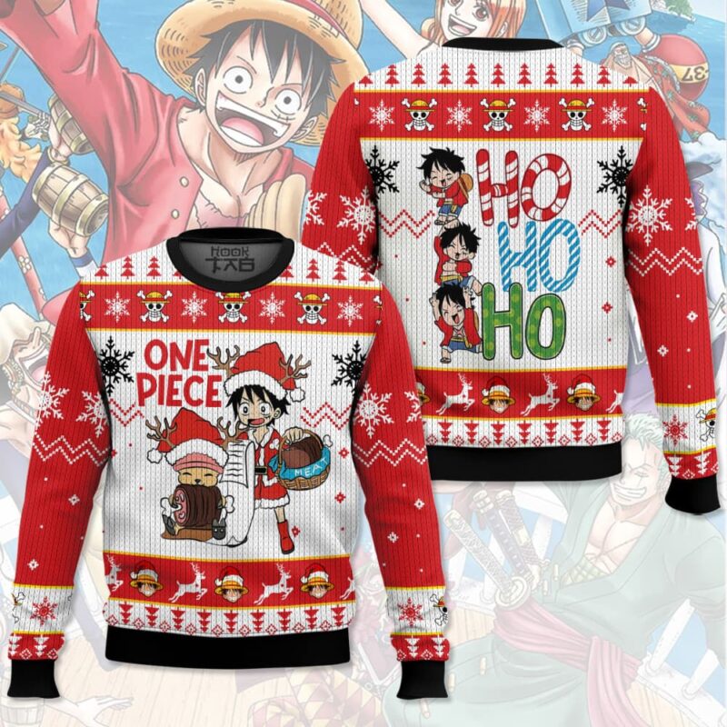 Hooktab One Piece Santa Ugly Christmas Sweater Hooktab One Piece Santa Ugly Christmas Sweater