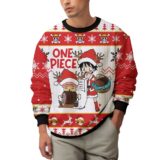 Hooktab One Piece Santa Ugly Christmas Sweater