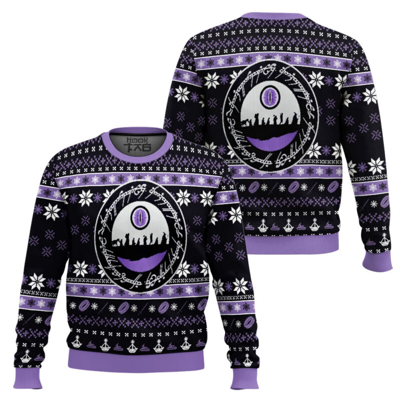 Hooktab One Ring Sauron The Lord Of The Rings Ugly Christmas Sweater Hooktab One Ring Sauron The Lord Of The Rings Ugly Christmas Sweater
