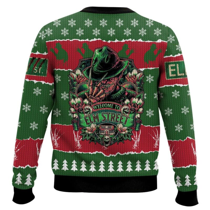 Hooktab One, Two, Freddy’s Coming For You And Your Freedom Ugly Christmas Sweater Hooktab One, Two, Freddy’s Coming For You And Your Freedom Ugly Christmas Sweater