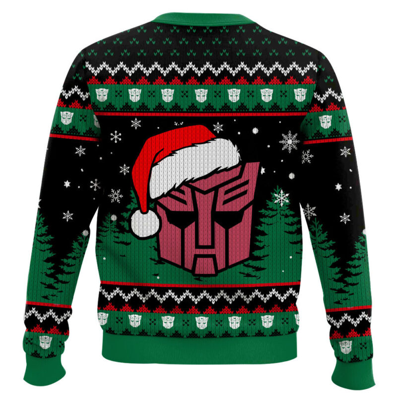 Hooktab Optimus Prime Transformers Ugly Christmas Sweater Hooktab Optimus Prime Transformers Ugly Christmas Sweater
