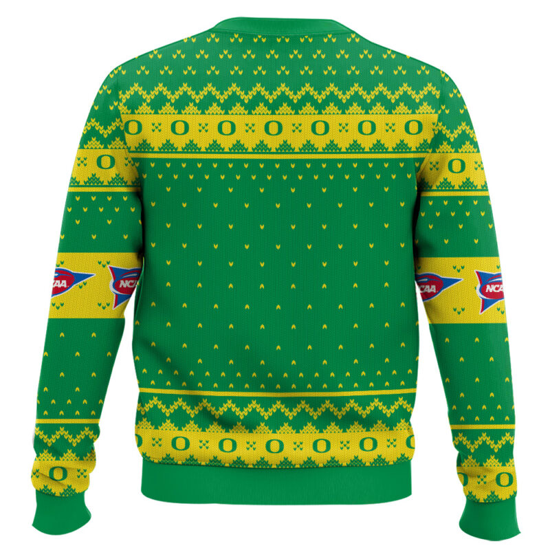 Hooktab Oregon Ducks - Custom Name And Number Ugly Christmas Sweater Hooktab Oregon Ducks - Custom Name And Number Ugly Christmas Sweater