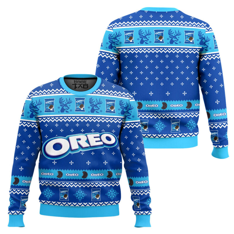 Hooktab Oreo Ugly Christmas Sweater Hooktab Oreo Ugly Christmas Sweater