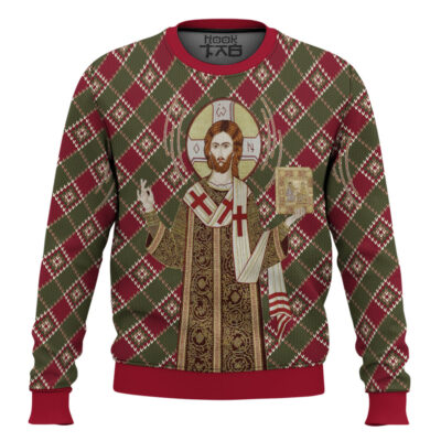 Hooktab Orthodox Christianity Ugly Christmas Sweater