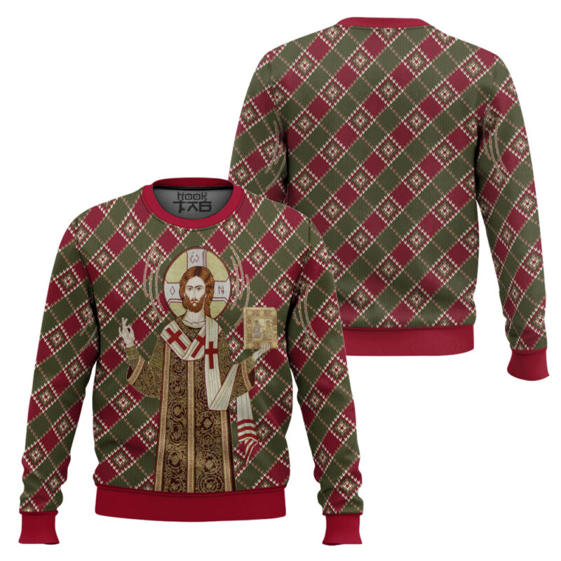 Hooktab Orthodox Christianity Ugly Christmas Sweater Hooktab Orthodox Christianity Ugly Christmas Sweater