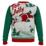 Hooktab Overly Cheerful Santa Ugly Christmas Sweater