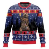 Hooktab Pabst Blue Ribbon Bear Ugly Christmas Sweater
