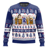 Hooktab Pabst Blue Ribbon Horror Drink - Custom Name Ugly Christmas Sweater
